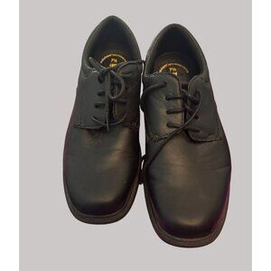 TredSafe Man Made  Slip-Resistant Lace Up Shoes  Men’s Work Shoes Black Sz 7.5
